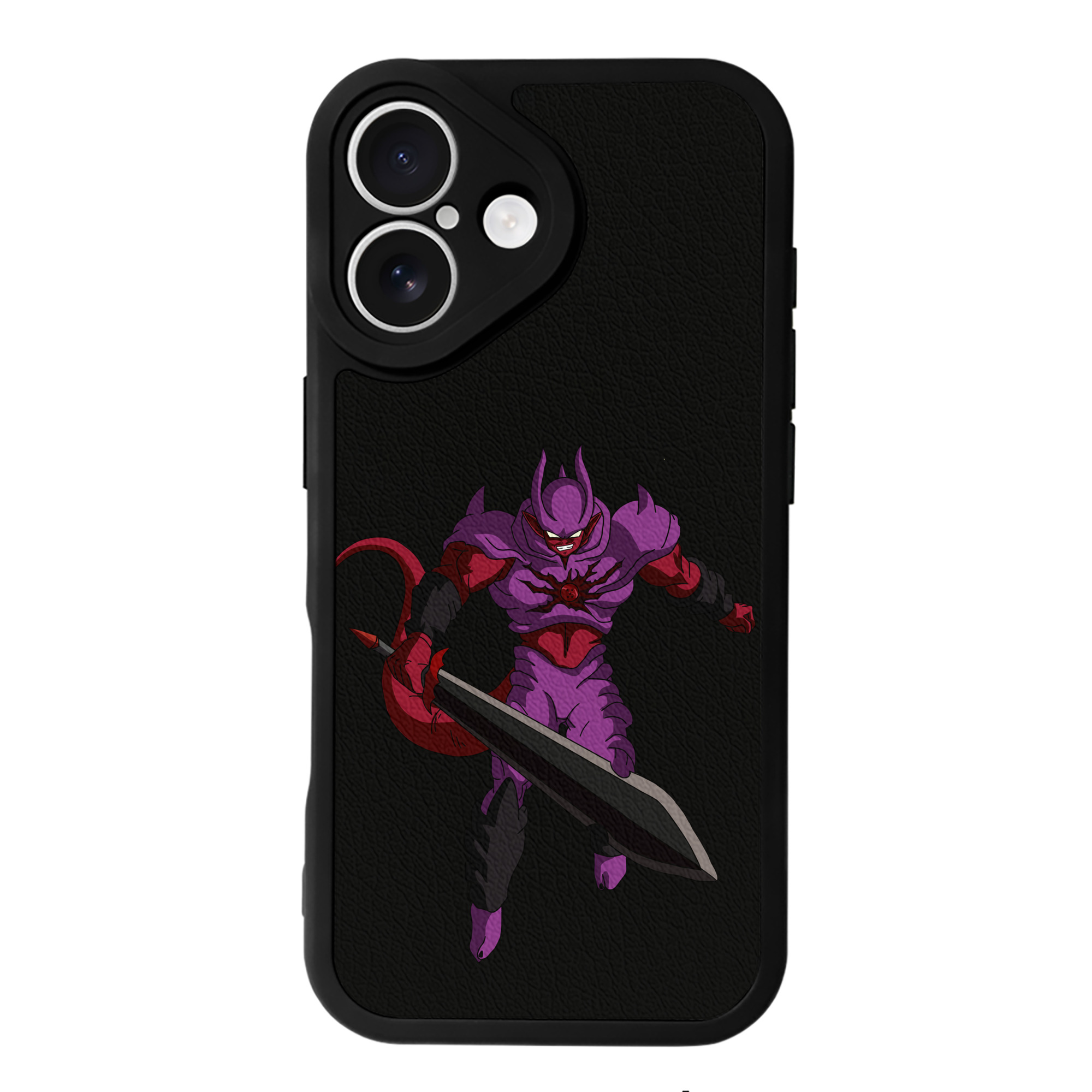 （画像用） ドラゴンボール ジャネンバ DRAGON BALL Janemba 【iPhone 16シリーズ対応】シリコンスマホケース（レザー調） 材質：シリコン